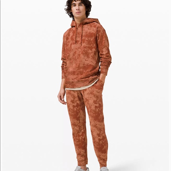 New LULULEMON City Sweat Hoodie Rust Red Tie Dye M - Picture 2 of 5